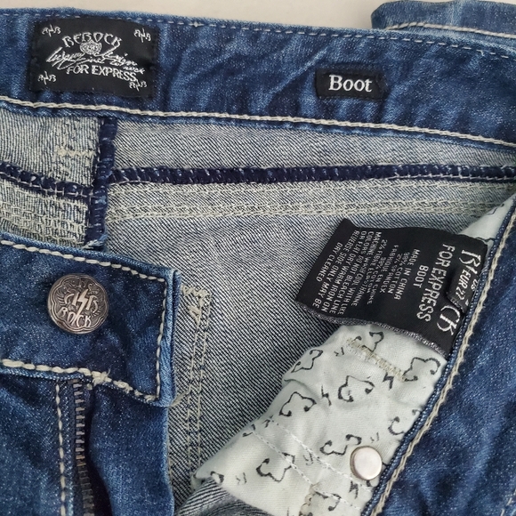 Women's Vintage Rebock for Express Stretch. Size 27 Long. 90's Y2K. - Picture 3 of 5